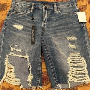 BLANK NYC Denim Distressed Shorts  New with Tags.  size 26